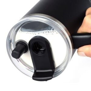 Lurch - “Big Cup” 0.8 L Fildişi, Paslanmaz Çelik Termos - Uzatılabilir Pipetli, Çift Cidarlı, Sızdırmaz - 270976