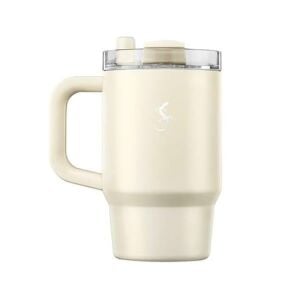 Lurch - “Big Cup” 0.8 L Fildişi, Paslanmaz Çelik Termos - Uzatılabilir Pipetli, Çift Cidarlı, Sızdırmaz - 270976