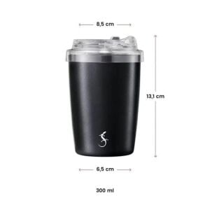 Lurch - ''Coffee-To-Go'' 300 ml Adaçayı Yeşil, Paslanmaz Çelik Termos - Çift Cidarlı - 270984