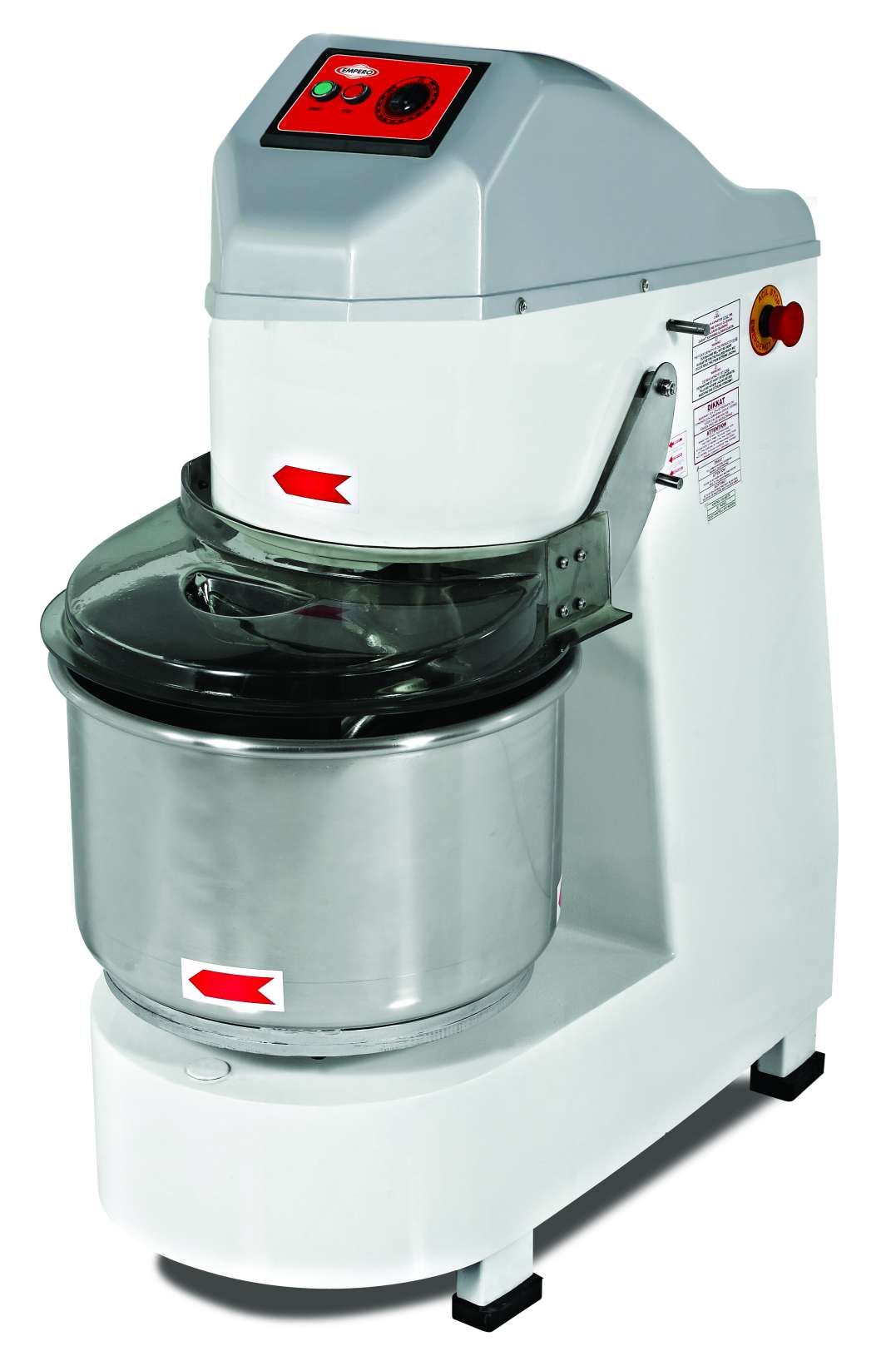 Empero Spiral Hamur Yoğurma Makinesi 12 Kg Un 30 Kg Hamur Tek Devirli 380 V SH.05