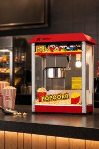 Vosco Tezgah Üstü Otomatik Patlamış Mısır Makinesi - 300 gr Hazneli Profesyonel Popcorn Makinesi