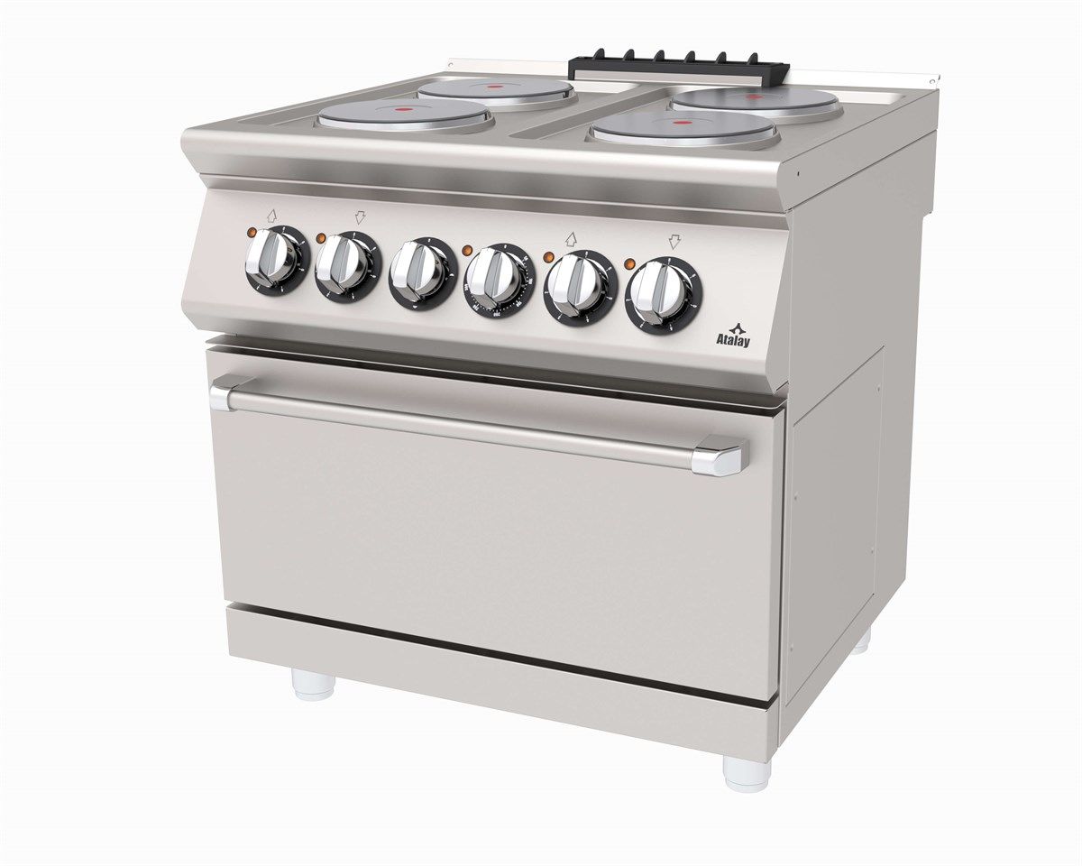 Atalay Elektrikli Kuzine 4 Plate 800X600X850 Mm. Elk., Aek-860 600 Seri Snack Pişiriciler   Atalay E Aek-860