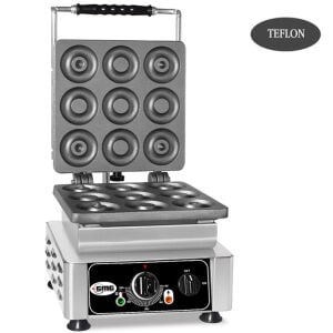 Gmg WE 09 Donut Waffle Makinesi Tekli Değiştirilebilir Plakalı Teflon