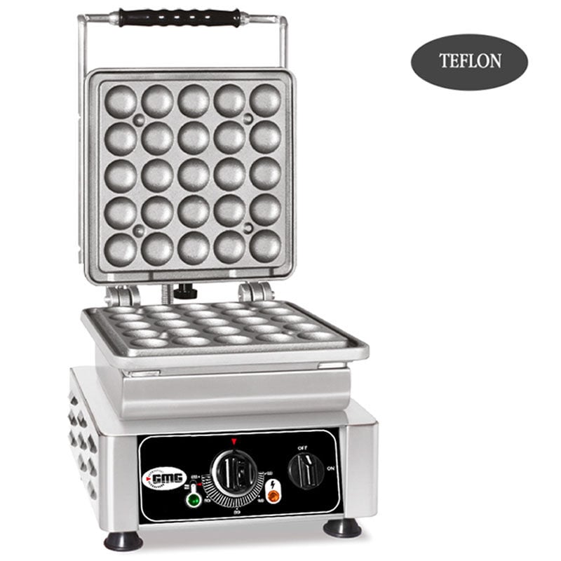 Gmg WE 07 L Lokmia L Waffle Makinesi Tekli Değiştirilebilir Plakalı Teflon
