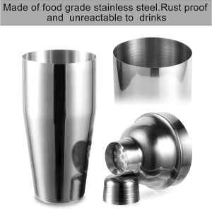Vosco 3 Parça Kokteyl Seti (750ML) Shaker Paketi VSC-SHKST03