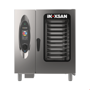İNOKSAN INO-FBG 10T İnosmart Dokunmatik Gazlı Kombi Fırın (16,1 kW) - 10 Tepsi GN 1/1, Katlı Pişirme Özellikli
