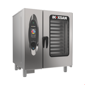İNOKSAN INO-FBG 10T İnosmart Dokunmatik Gazlı Kombi Fırın (16,1 kW) - 10 Tepsi GN 1/1, Katlı Pişirme Özellikli