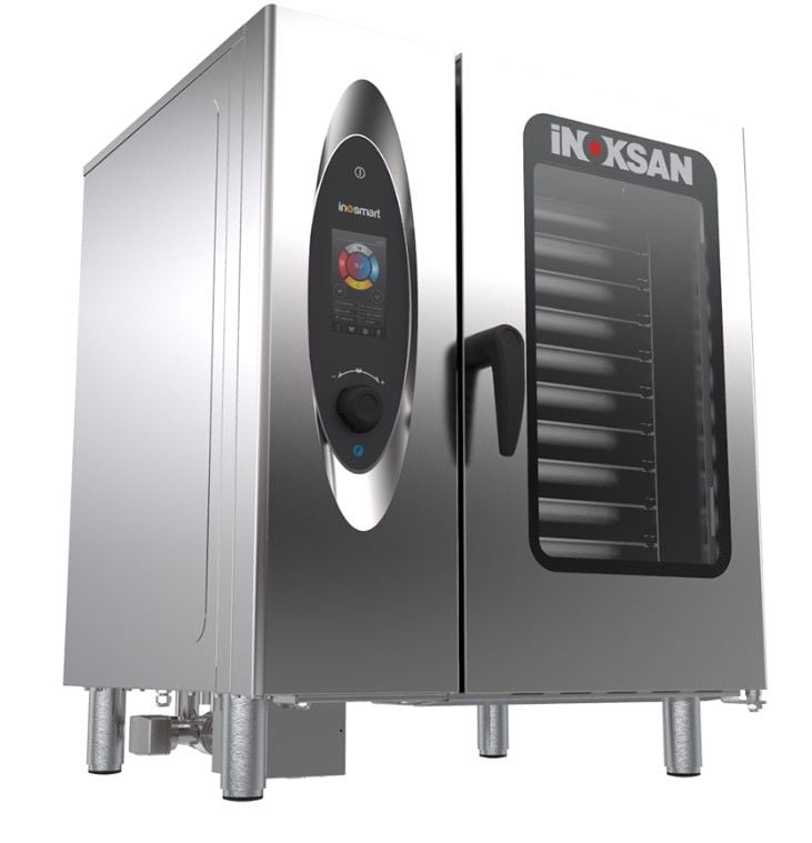 فرن İnoksan Combi ، İnosmart INO-FBG10T ، شاشة تعمل باللمس ، قابل للبرمجة ، سعة 10 GN 1/1 صينية ، غاز