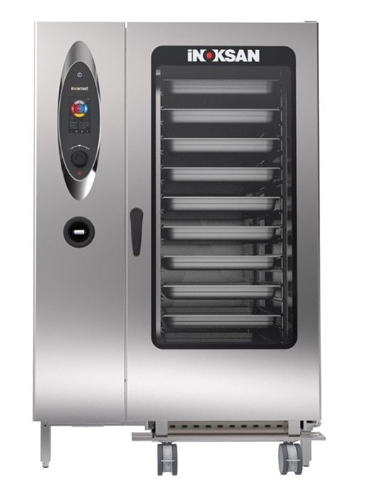 İnoksan Kombi Fırın, Dokunmatik, Programlanabilir, 40 GN 1/1 Tepsi Kapasiteli, Gazlı - INO-FBG40T