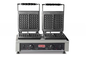 SGS Kare Model Çift Kapaklı Elektrikli Waffle Makinesi WK 25 DE