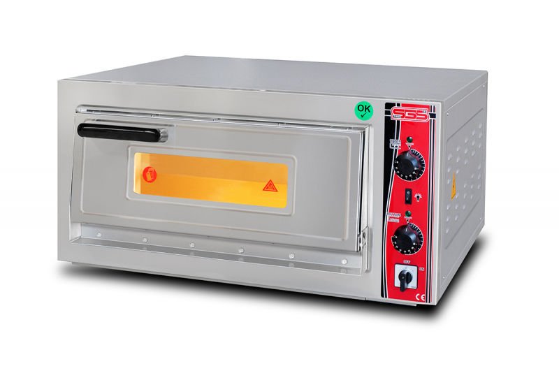 SGS Pizza Fırını, Tek Katlı, PO 6262 E, Elektrikli, 4xØ30 cm