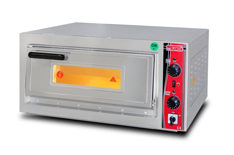 SGS Pizza Fırını, Tek Katlı, PO 6292 E, Elektrikli, 6xØ30 cm