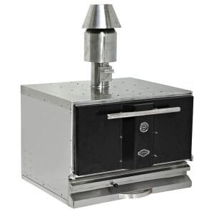 فرن فحم احترافي من إمبيرو أسود EMP.PKF-40-S