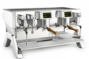 Elektra indie Automatic Espresso Coffee Machine with Double Spoon, INOX