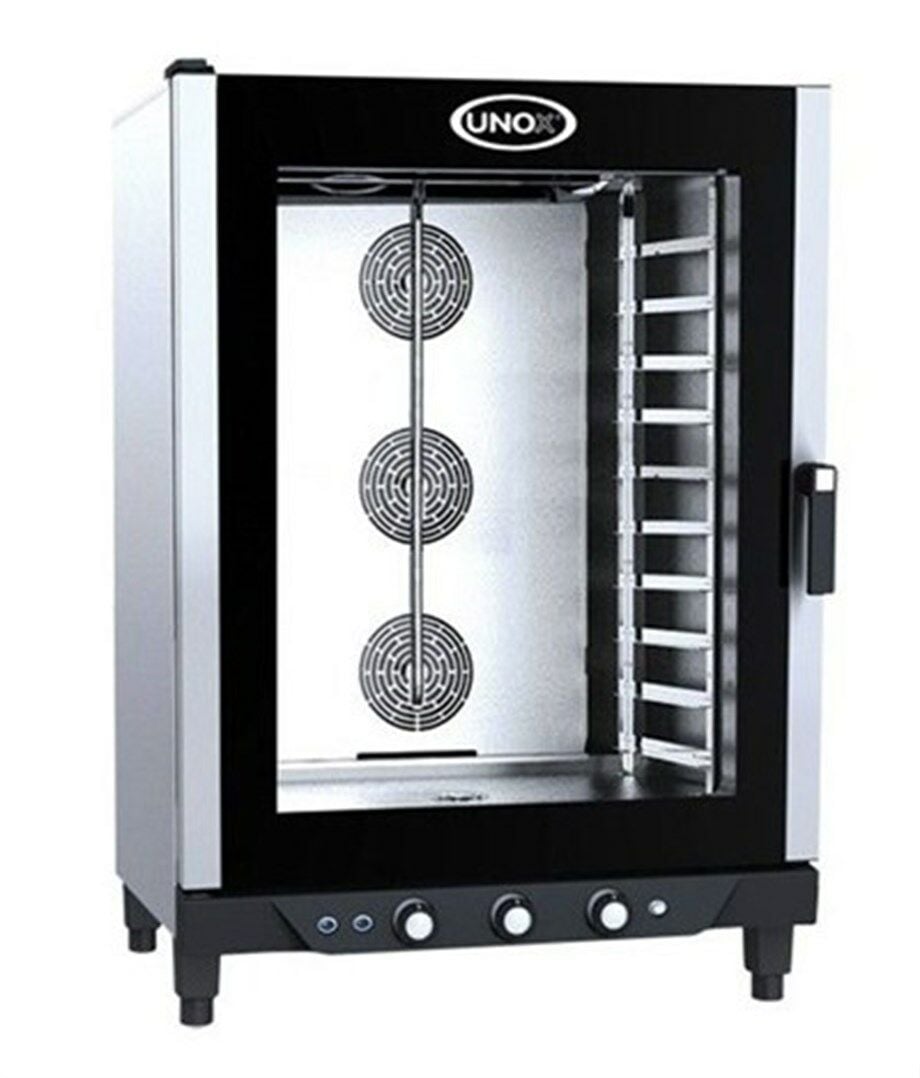 Unox Bakerlux XB 813 G Nemlendiricili Manuel Gazlı Kombi Fırın, 10 tepsili