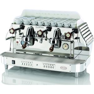 Elektra Barlume Çift Kaşıklı Espresso Kahve Makinesi Pleksi Beyaz