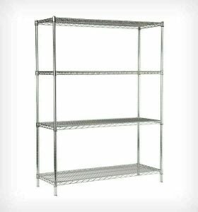 Portashelf Demonte İstif Rafı 1520x460x1830 mm - 4 Katlı- 201 Kalite Paslanmaz Çelik, Izgara Tablalı