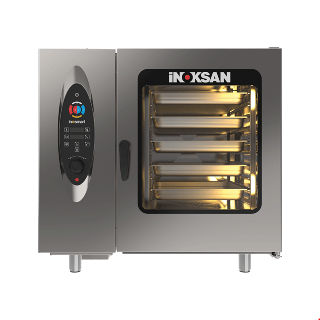 İNOKSAN INO-FBE 20 İnosmart Elektrikli Kombi Fırın (26 kW) - 20 Tepsi GN 1/1, Otomatik Yıkamalı, Dijital Kontrol