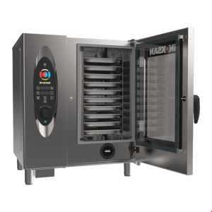 İNOKSAN INO-FBG 010 İnosmart Gazlı Kombi Fırın (15 kW) - 10 Tepsi GN 1/1, Otomatik Yıkamalı, Premix Sistem