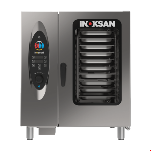 İNOKSAN INO-FBG 010 İnosmart Gazlı Kombi Fırın (15 kW) - 10 Tepsi GN 1/1, Otomatik Yıkamalı, Premix Sistem
