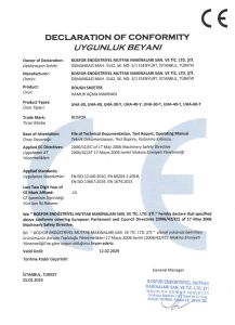 Bosfor UHA-30-T Hamur Açma Makinesi
