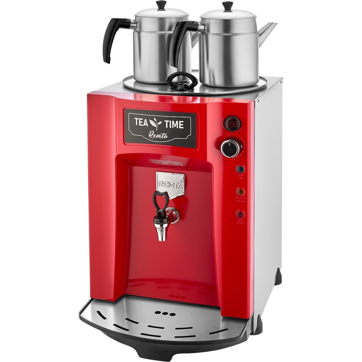 Remta DE11P Premium Jumbo Tea Maker with 2 Teapots 23 lt