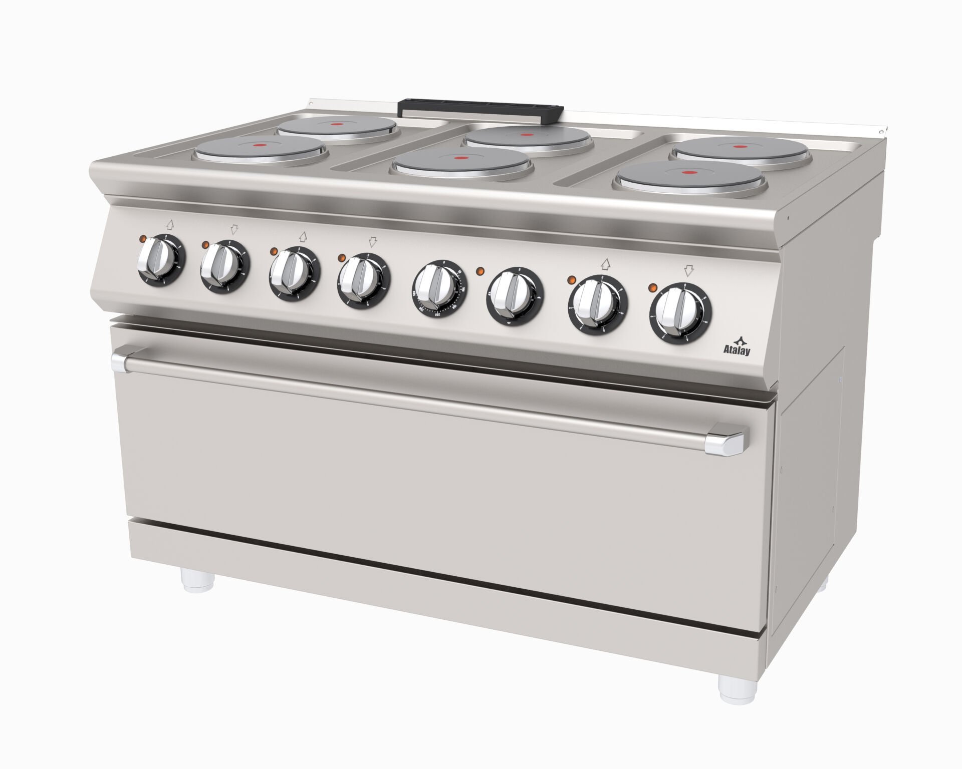 Atalay Kuzine 6 Plate 1200X730X850 Mm. Elk., Aek-1273 700 Seri Pişiriciler   Atalay Aek-1273