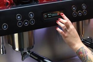 Iberital Expression Espresso Coffee Machine, Touch Screen, 2 Groups