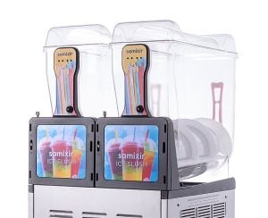 Samixir SLUSH24.BA Slush Twin Allure Iced Drink Dispenser - 12+12 Lt - Black
