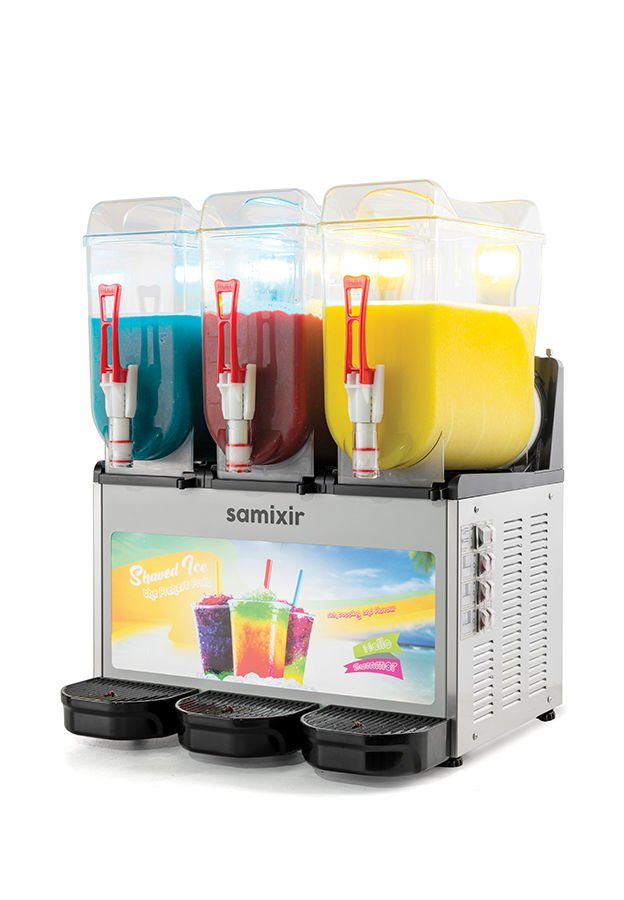 Samixir SLUSH36.IA Slush Triple Allure Buzlu İçecek Dispanseri - 12+12+12 Lt - inox