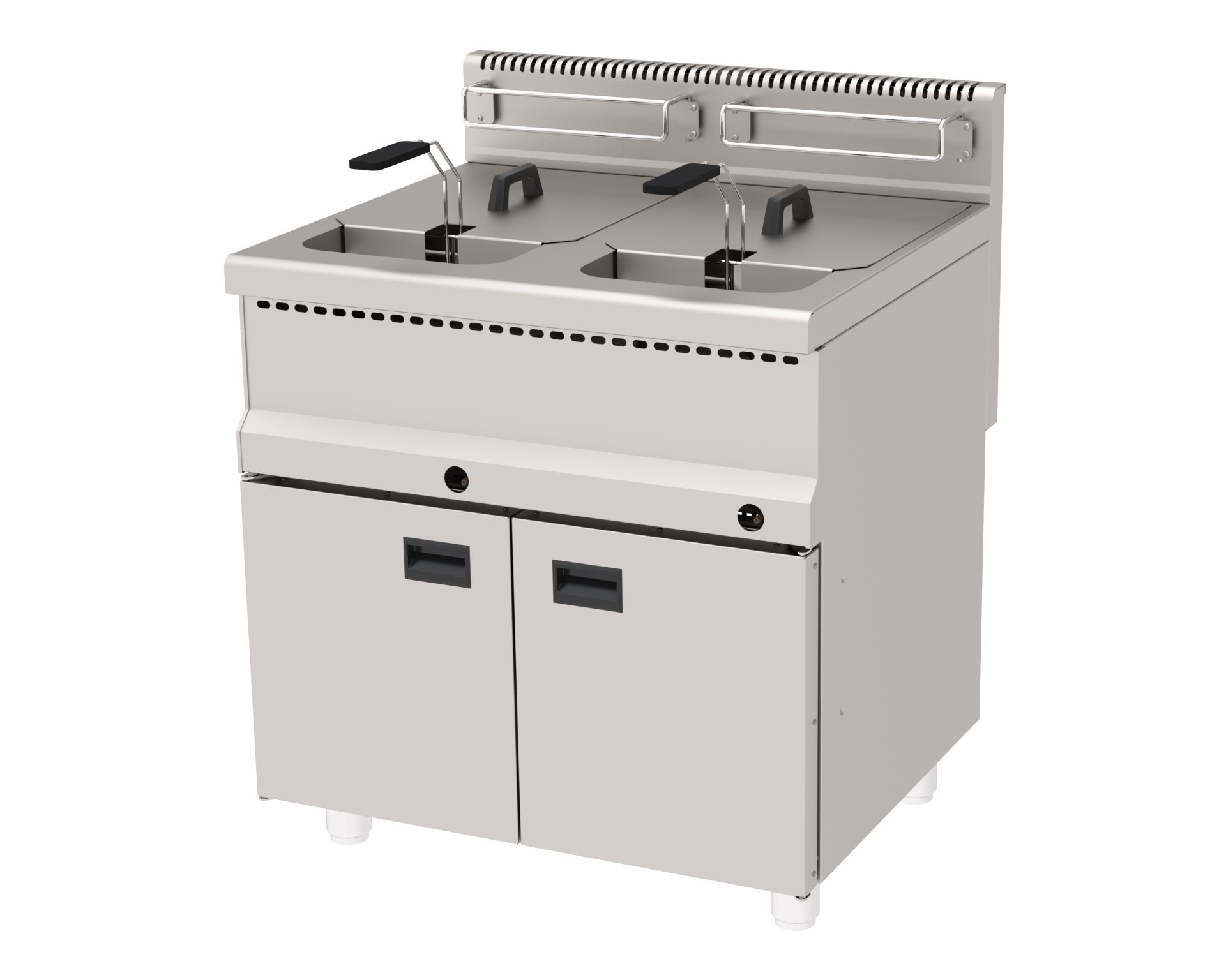 Atalay Fritöz Dolaplı Çift Sepet 800X700X850 Mm. Gazlı., Agf-870 700 Seri Pişiriciler   Atalay Agf-870