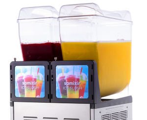 Samixir SLUSH24.Y Slush Twin Buzlu İçecek Dispanseri - 12+12 Lt- Sarı