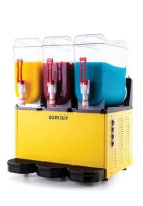 Samixir SLUSH36.Y Slush Triple Buzlu İçecek Dispanseri - 12+12+12 Lt- Sarı