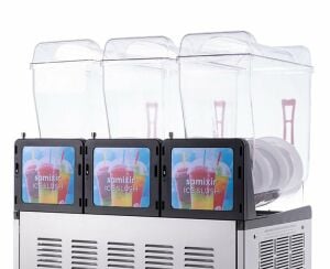 Samixir SLUSH36.B Slush Triple Buzlu İçecek Dispanseri - 12+12+12 Lt- Siyah
