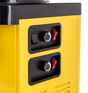 موزع المشروبات Samixir Panoramic Twin MM20.AY مع خلاط -10 + 10 لتر - أصفر