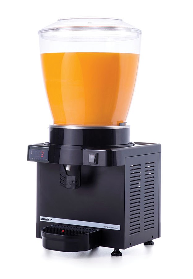 Samixir M22.DB Panoramik Soğuk İçecek Dispenseri, Dijital, 22 Lt - Siyah