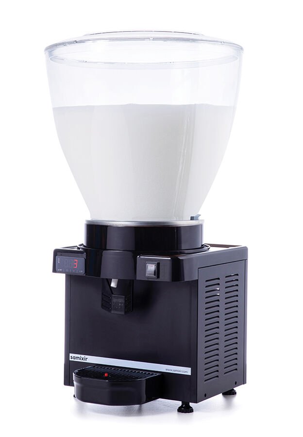Samixir M40.DB Panoramik Karıştırıcılı Soğuk İçecek Dispenseri - Dijital - 40 Lt - Siyah