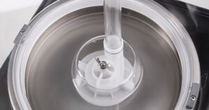 Samixir S40.DY Panoramic Fountain Drink Dispenser - 40 L - With Digital Thermometer - Yellow