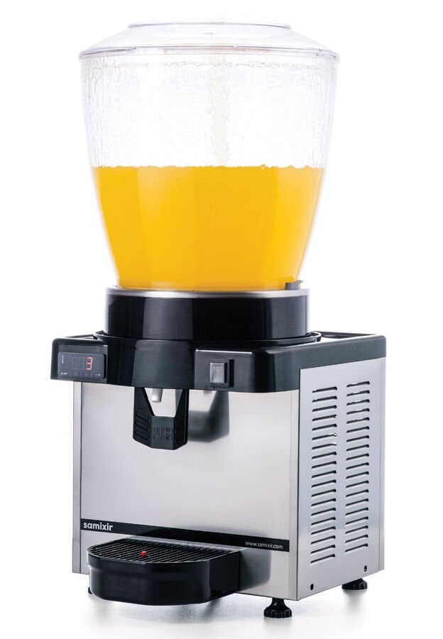 Samixir S22.DI Panoramik Fiskiyeli İçecek Dispenseri - 22 L - Dijital Termometreli - Inox