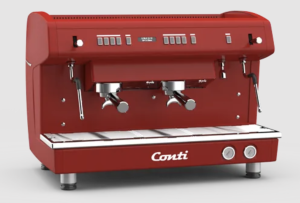 Conti Monaco X-One TCI TC EVO 2G Tam Otomatik Espresso Kahve Makinesi, Tall Cup, 2 Gruplu, Kırmızı