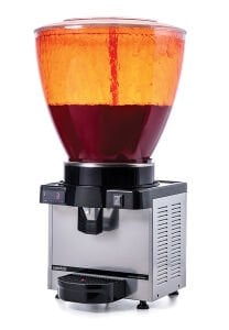 Samixir S40.DI Panoramic Fountain Drink Dispenser - 40 L - With Digital Thermometer - Inox