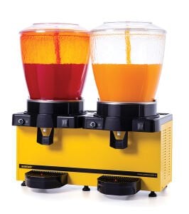 Samixir SS44.AY Panoramik Twin Soğuk İçecek Dispanseri- Şerbet+Şerbet - 22+22 Lt - Sarı