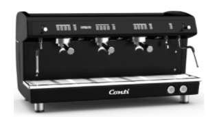 Conti Monaco X-One TCI TC EVO 3G Tam Otomatik Espresso Kahve Makinesi, Tall Cup, 3 Gruplu, Siyah