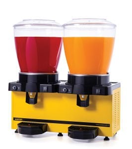Samixir MM44.AY Panoramik Twin Soğuk İçecek Dispanseri- Ayran+Ayran- 22+22 Lt - Sarı