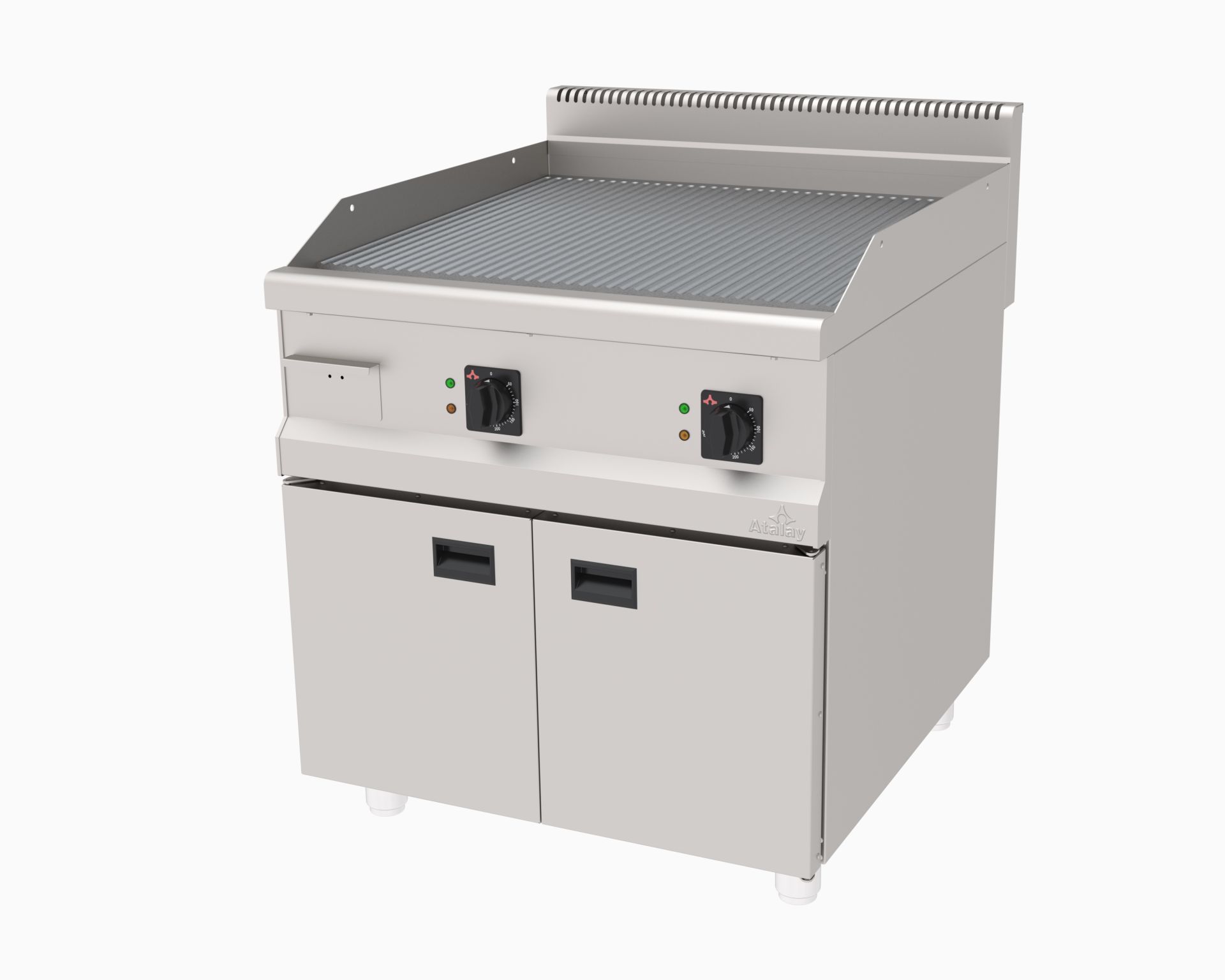 Atalay Izgara Dolaplı Oluklu 800X900X850 Mm. Elk., Aeı-890 N 900 Seri Pişiriciler   Atalay Aeı-890 N