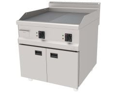 Atalay Izgara Dolaplı Yarı Oluklu Yarı Düz Krom 800X900X850 Mm. Elk., Aeı-890 Nd Cr 900 Seri Pişiriciler   Atalay Aeı-890 Nd Cr