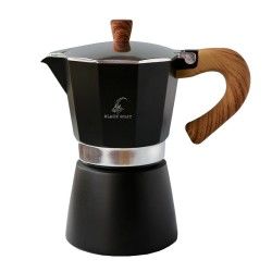 Black Goat Moka Pot, 6 Cup, Siyah