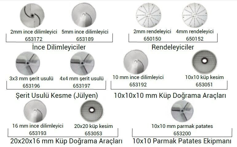 Dito Sama TR260 Disk Takımı, 11 Adet Disk