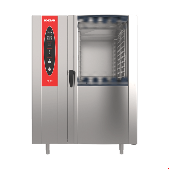 İNOKSAN INO-FKE 042 Konveksiyonlu Elektrikli Fırın (38 kW) - 40 Tepsi GN 1/1 veya 20 Tepsi GN 2/1, Mobil Arabalı