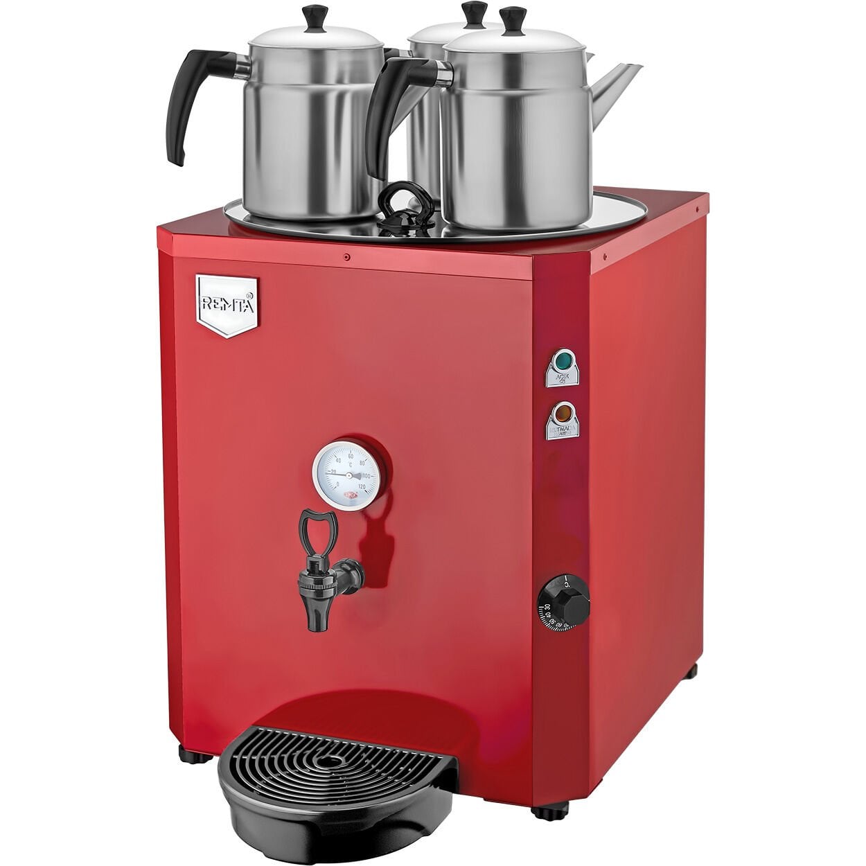 Remta DE10S Jumbo Tea Maker with 3 Teapots 40 lt with Float
